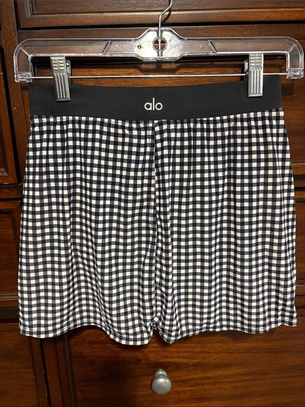 ALO Yoga Black & White Slit Skirt